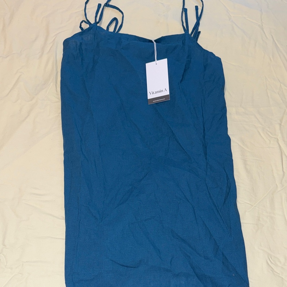 Vitamin A Teal Blue Spaghetti Strap Camisole